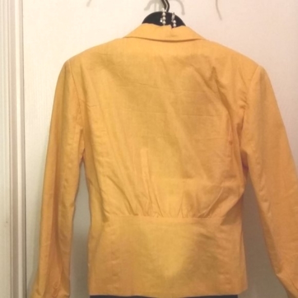 Ego | Double Breasted Sunshine Yellow Orange Jacket - Picture 7 of 8